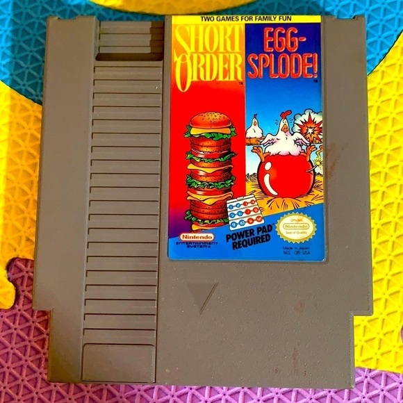 Vintage 1985 Nintendo 2 game short order egg-splode and instruction booklet